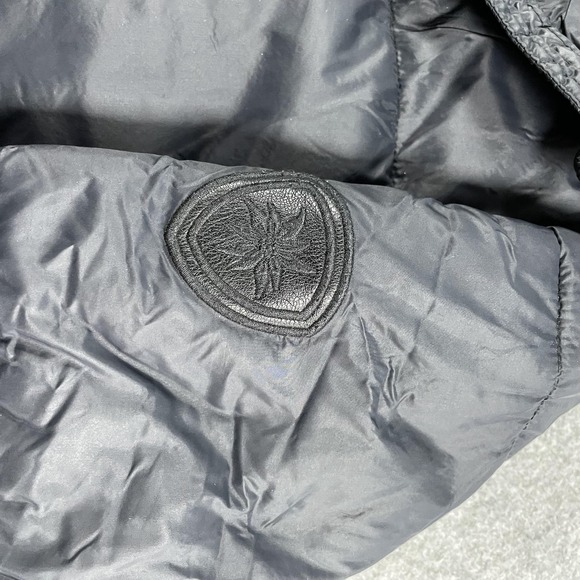 Alp n Rock Jacket Mens Extra Large Black Hooded Puffer Quilted Cruelty Free Coat - Picture 5 of 9